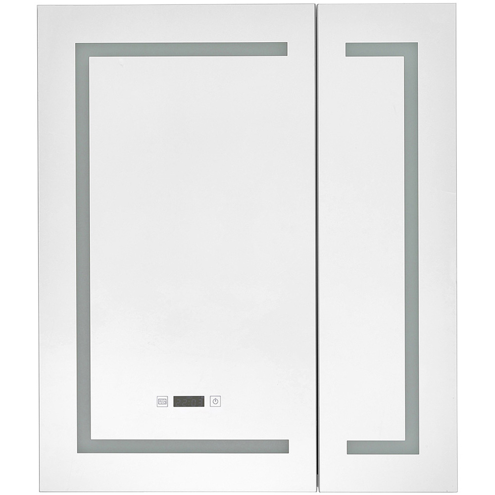 Living and Home Large Small Door Design LED Mirror Bathroom Cabinet Image 4