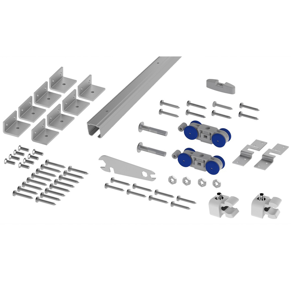 Coburn Straightaway 100 Single Door Sliding Internal Door Track Fixing Kit 1200mm Image 1