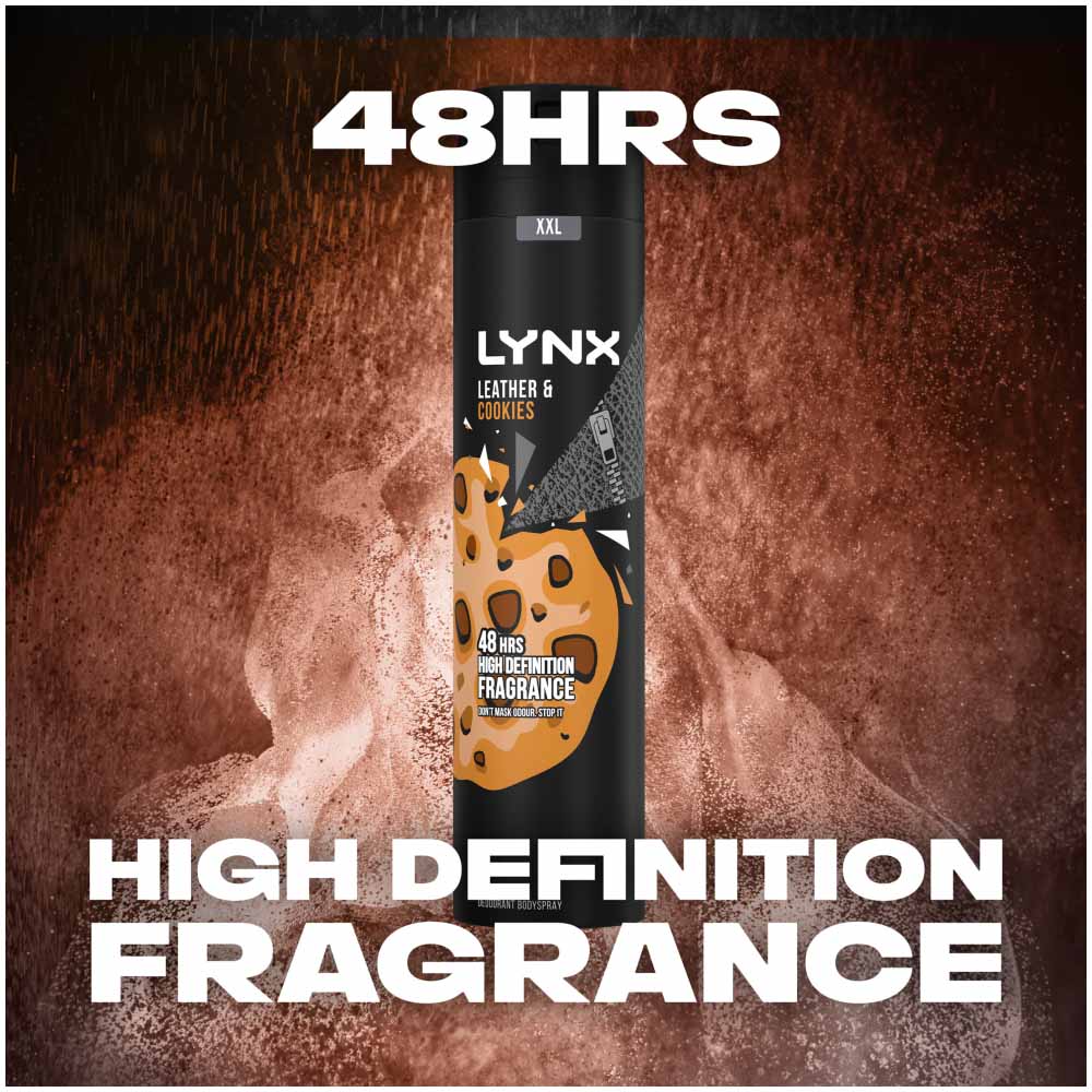 Lynx Body Spray Leather and Cookies 250ml Image 7