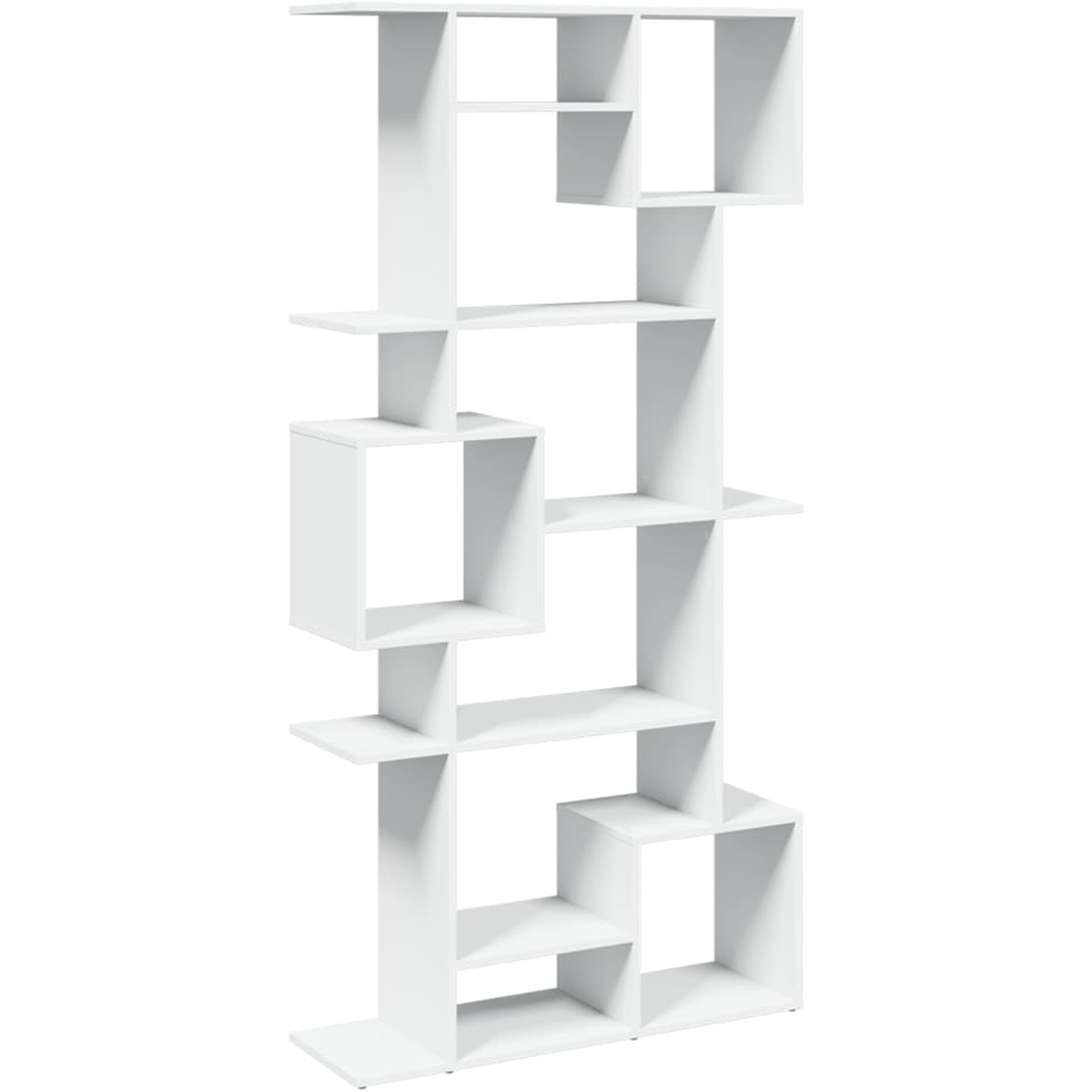 vidaXL 9 Shelf White Bookcase Image 2