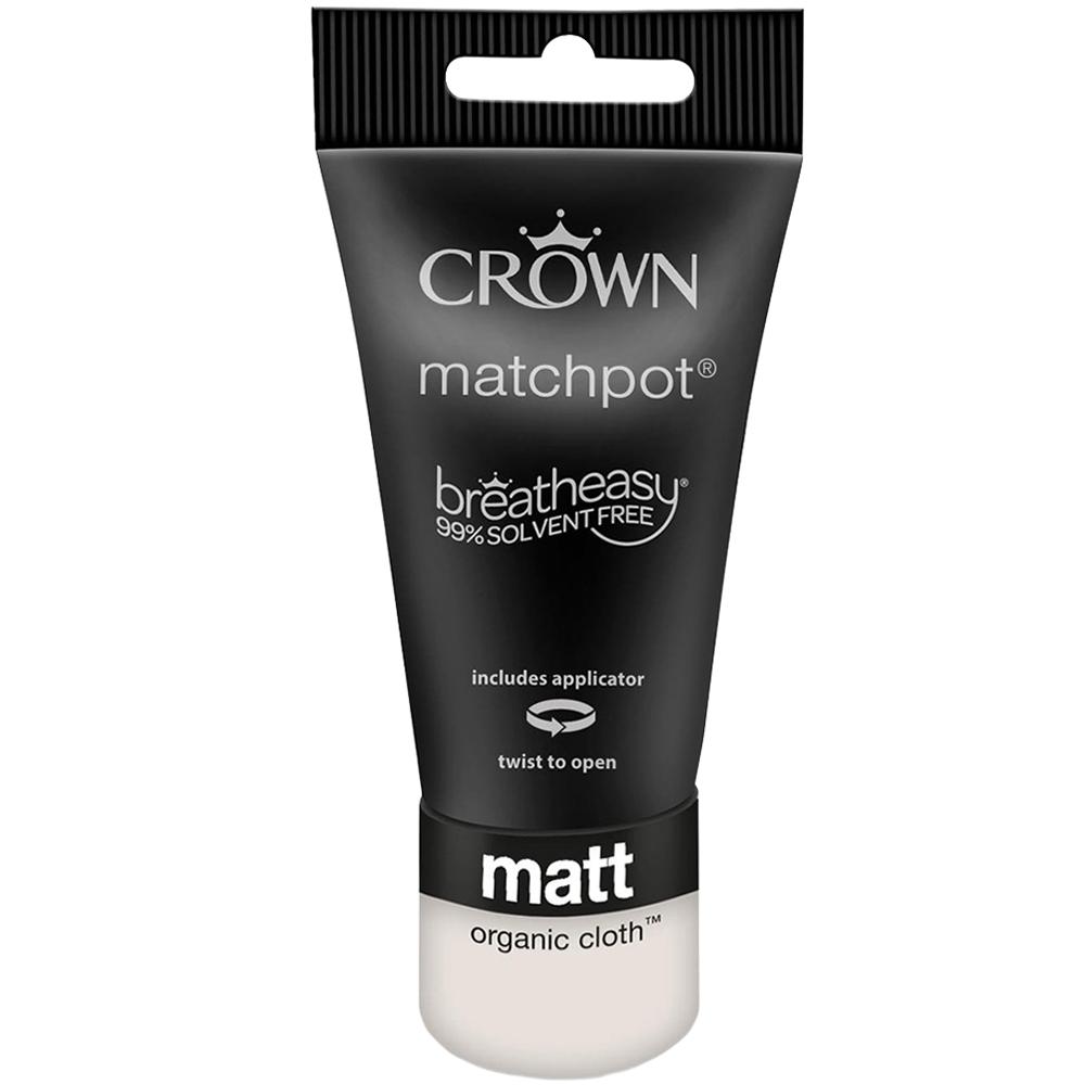 Crown Breatheasy Organic Cloth Matt Feature Wall Tester Pot 40ml Image