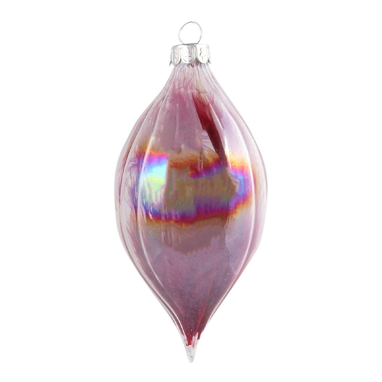 Purple Feather Filled Bauble - Purple Image 3