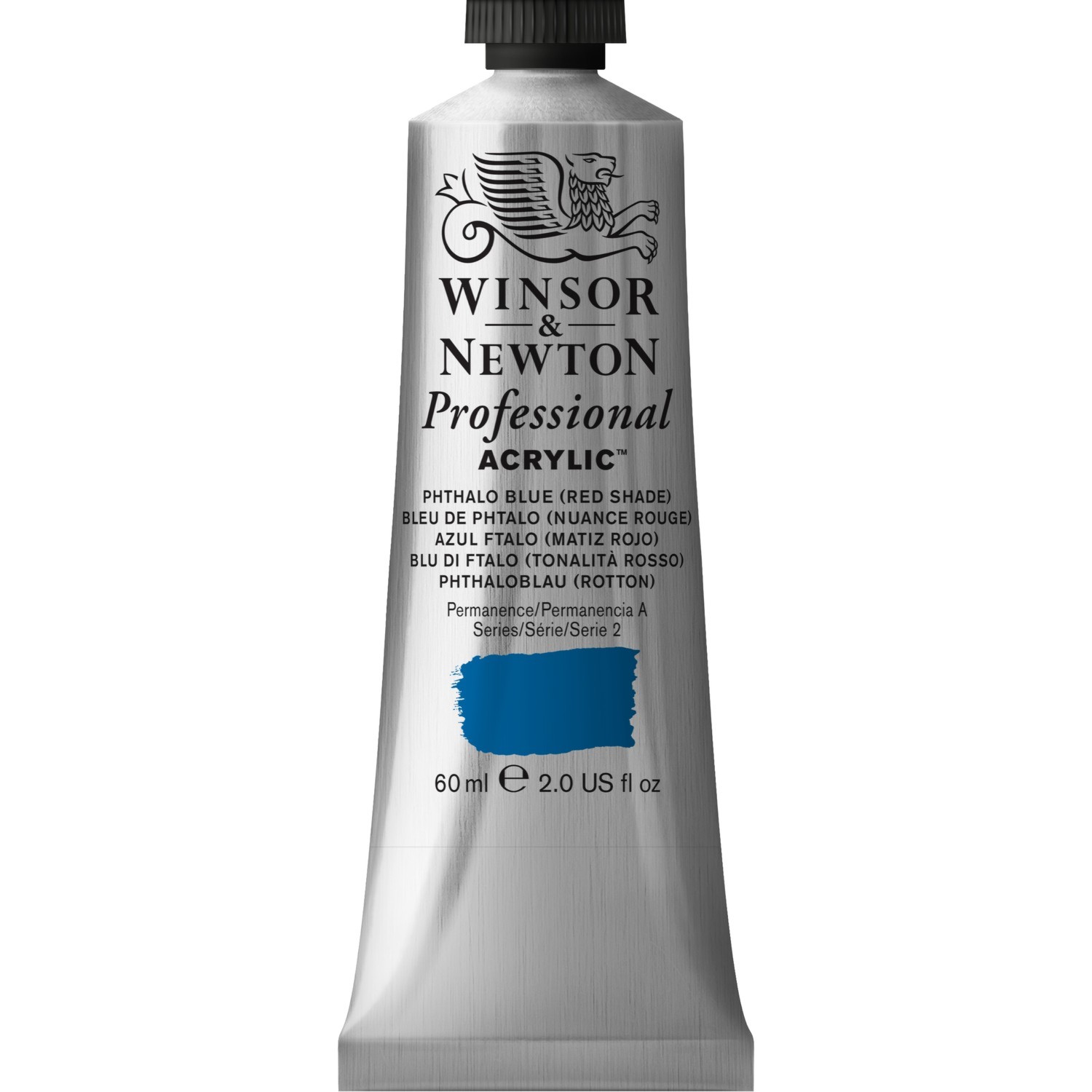 Winsor and Newton 60ml Professional Acrylic Paint - Phthalo Blue Red Image 1