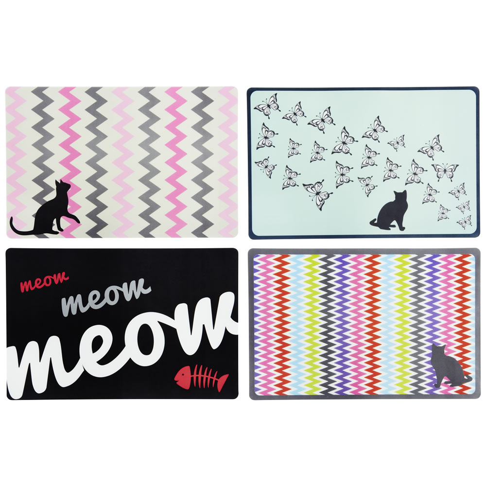 Single Wilko Cat Placemat in Assorted styles Image 2
