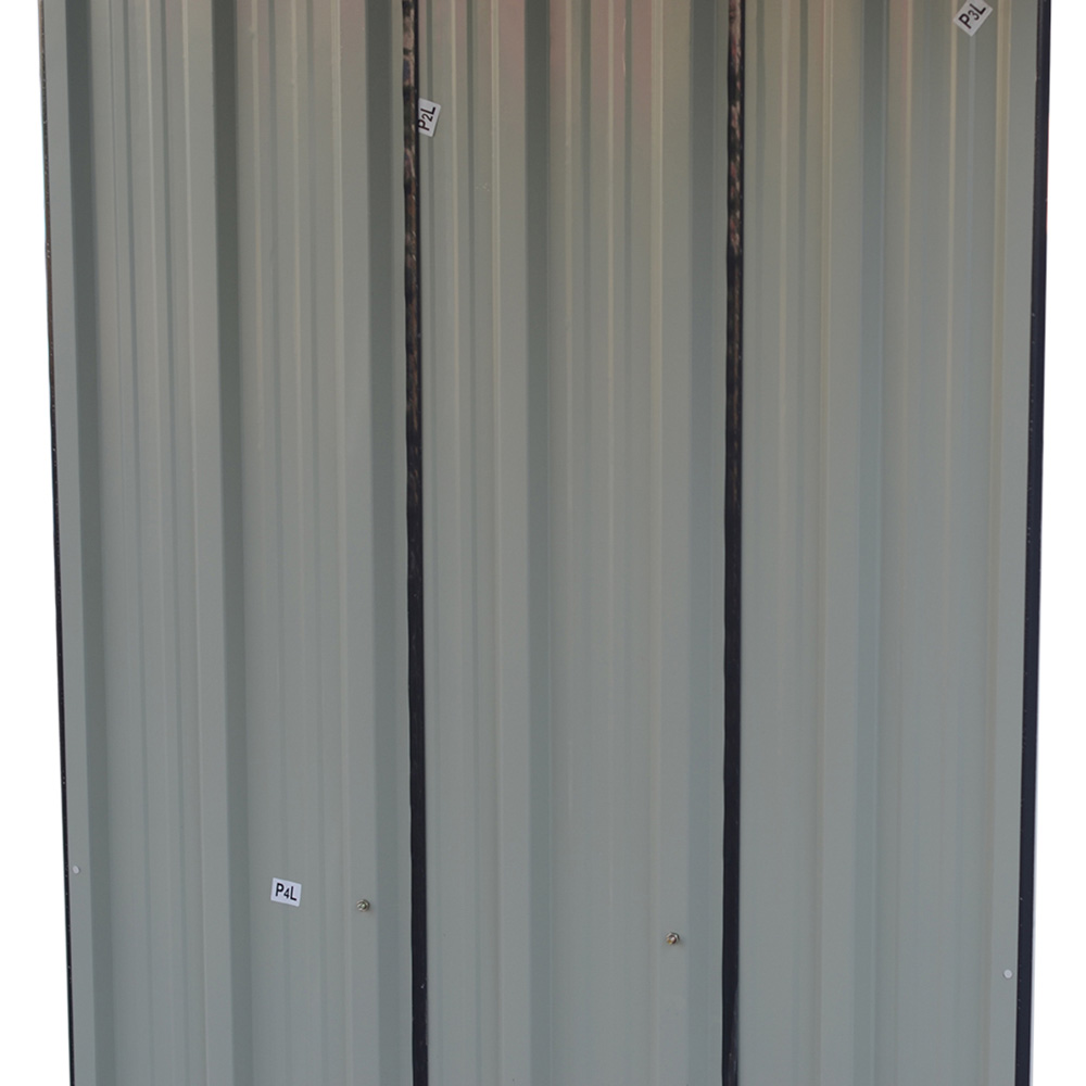 Living and Home 5.1 x 4.6ft Black Metal Garden Log Storage Shed Image 6