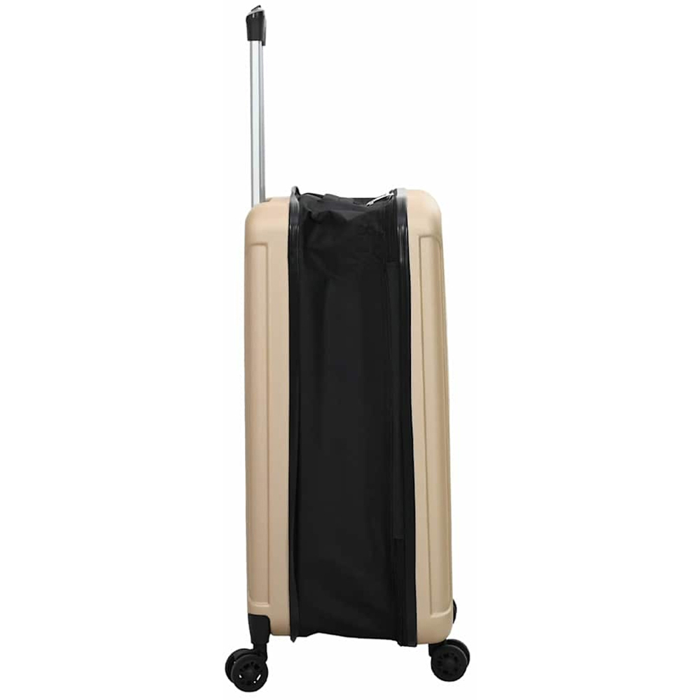 vidaXL 20 inch Beige Rectangular Travel Bag Image 4