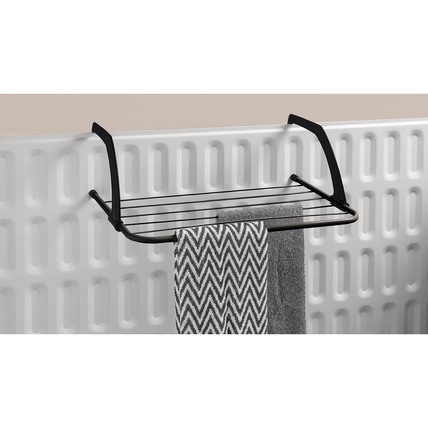My Home Malmo Black Radiator Indoor Airer Image 2