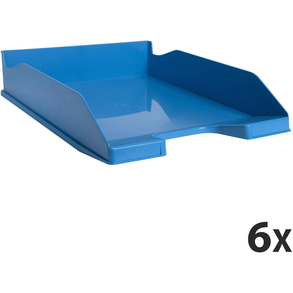 Exacompta Bee Blue Turquoise Letter Tray 6 Pack Image 7