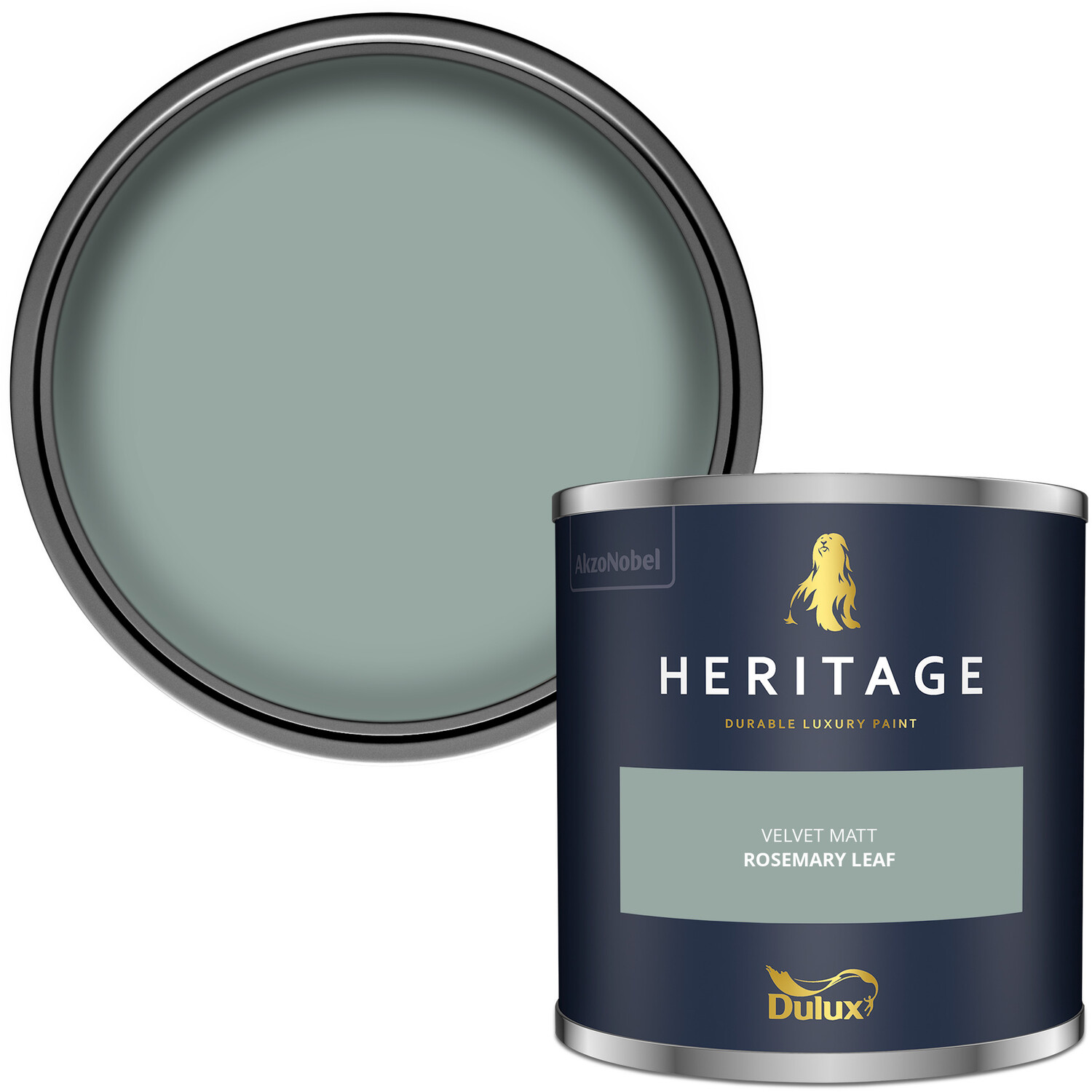 Dulux Heritage Walls and Ceilings Rosemary Leaf Velvet Matt Emulsion Paint Tester Image 1