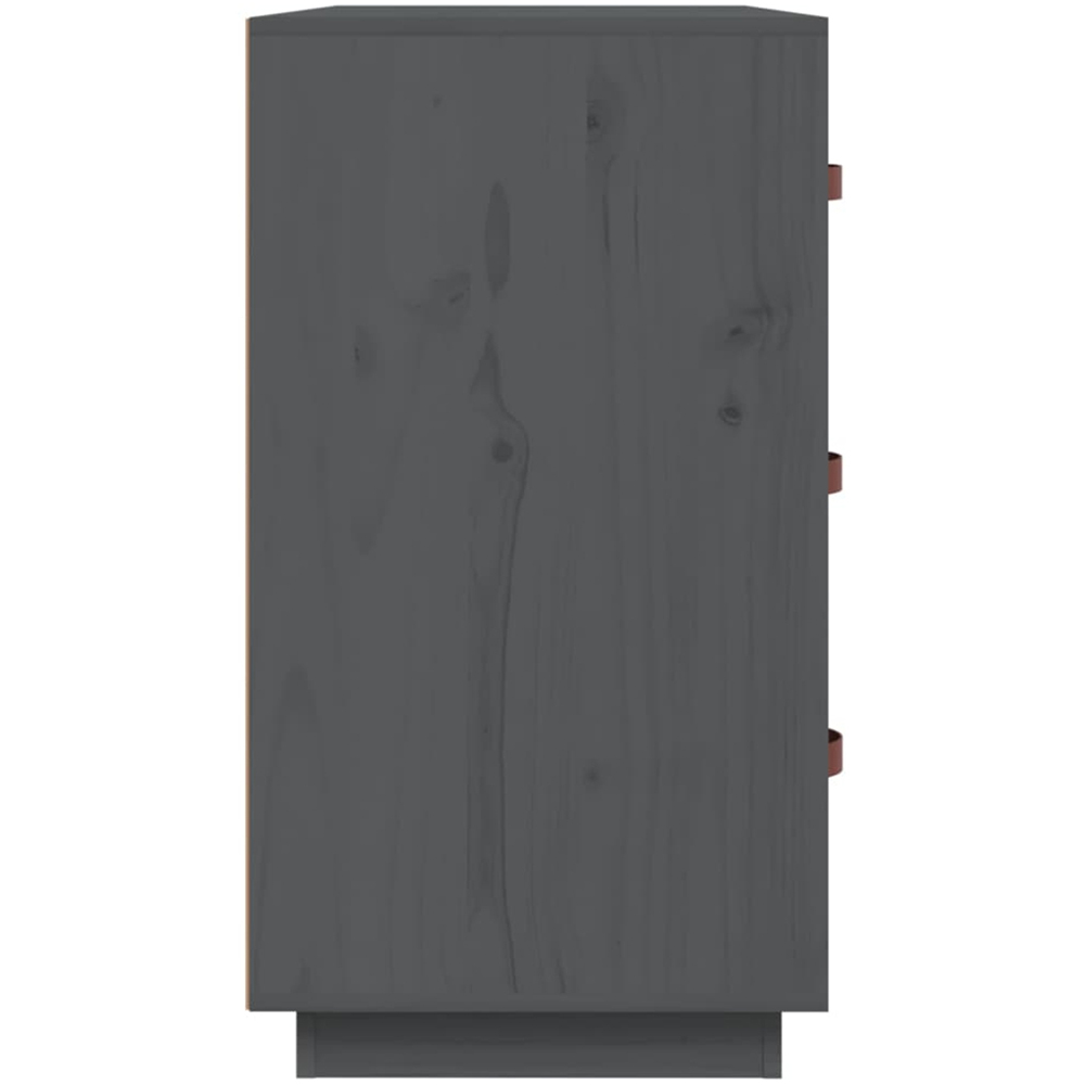 vidaXL 3 Door Grey Wooden Sideboard Image 6