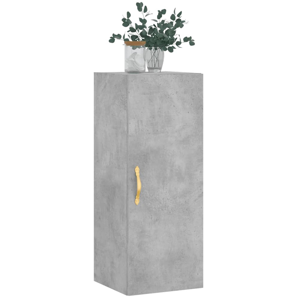 vidaXL Single Door Concrete Grey Wall Mounted Cabinet Image 4