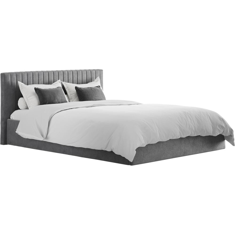 LPD Furniture Berlin Double Silver Bed Frame Image 3