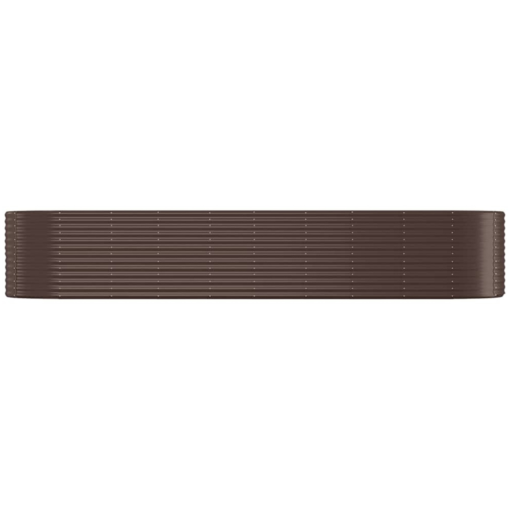vidaXL Brown Steel Raised Garden Bed 68 x 396 x 100cm Image 2