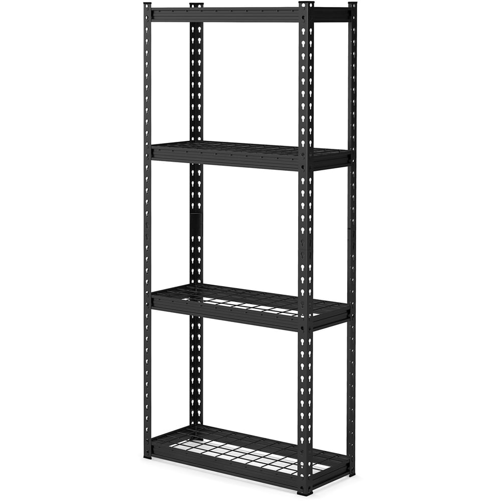 Costway 4 Shelf Black Garage Shelving Unit Image 1