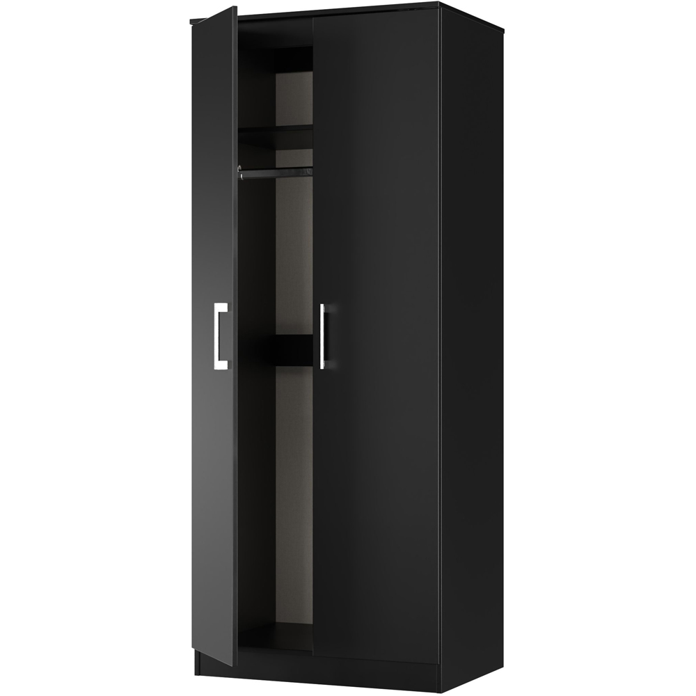 Crowndale Devon 3 Piece Black Matt Bedroom Furniture Set Image 4