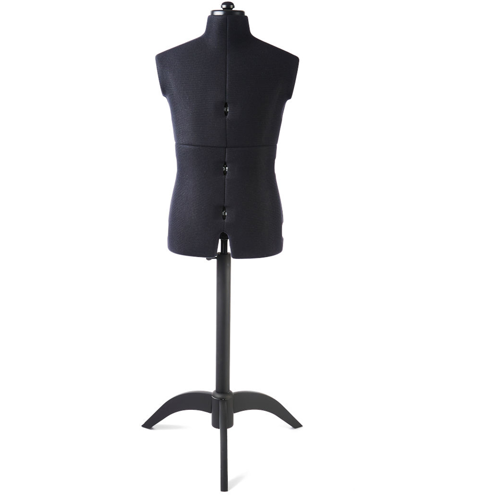 Sewing Online FG160 Black Adjustable 8-Part Gentlemans Tailors Dummy with Wooden Stand One Size Image 2
