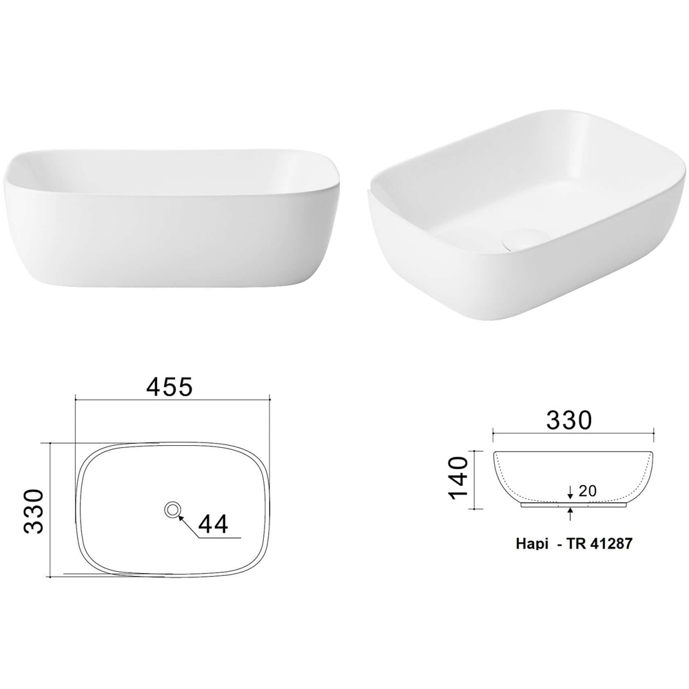 Impact Furniture Adel 4 Drawer Beige Fluted Wall Hung Double Vanity Unit with Basins 1200mm Image 8