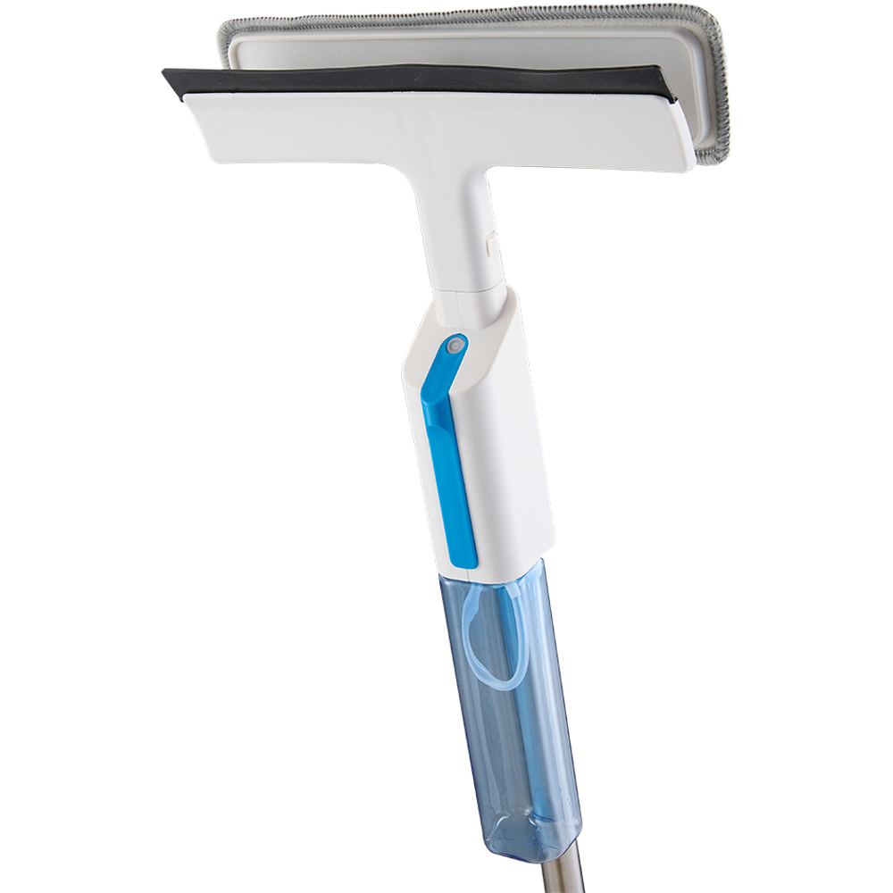 Living and Home Grey White Adjustable Multifunction 2-in-1 Spray Mop and Window Squeegee 40cm Image 5