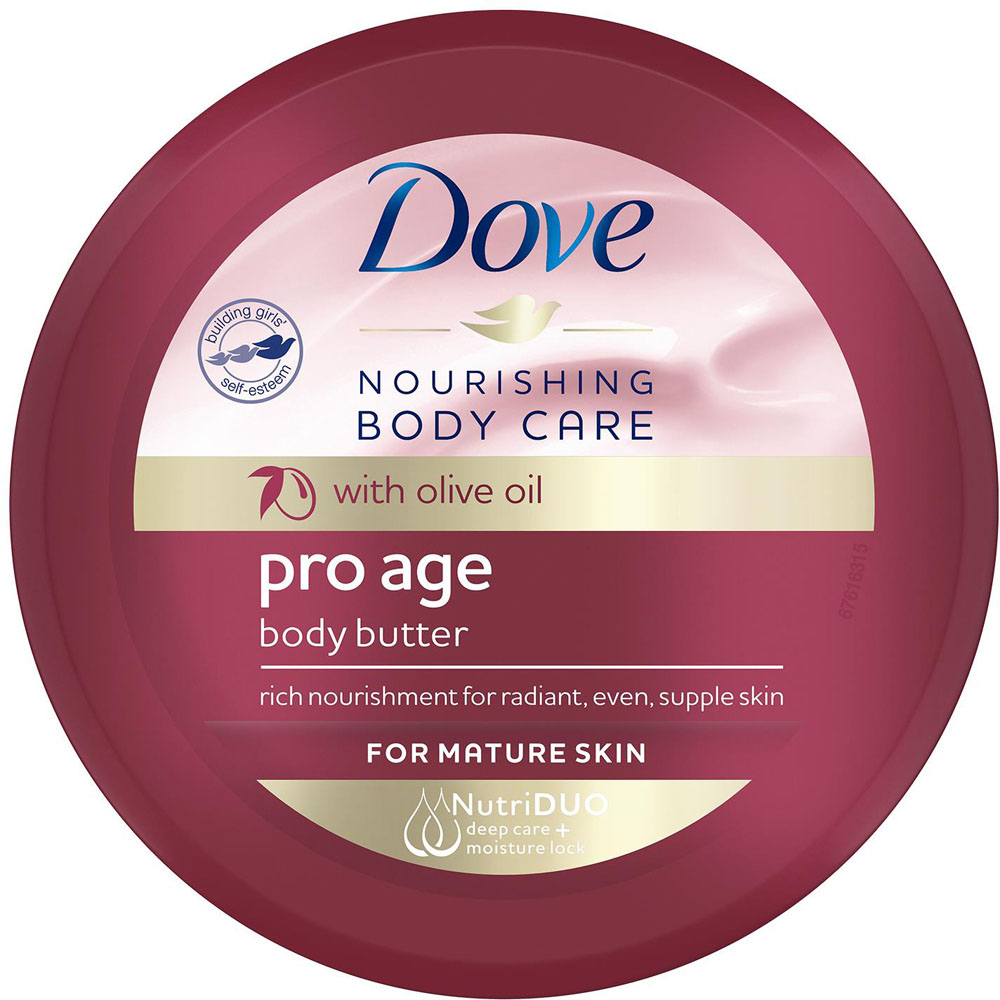 Dove Pro Age Olive Oil Body Butter Cream 250ml 24 Pack Image 4