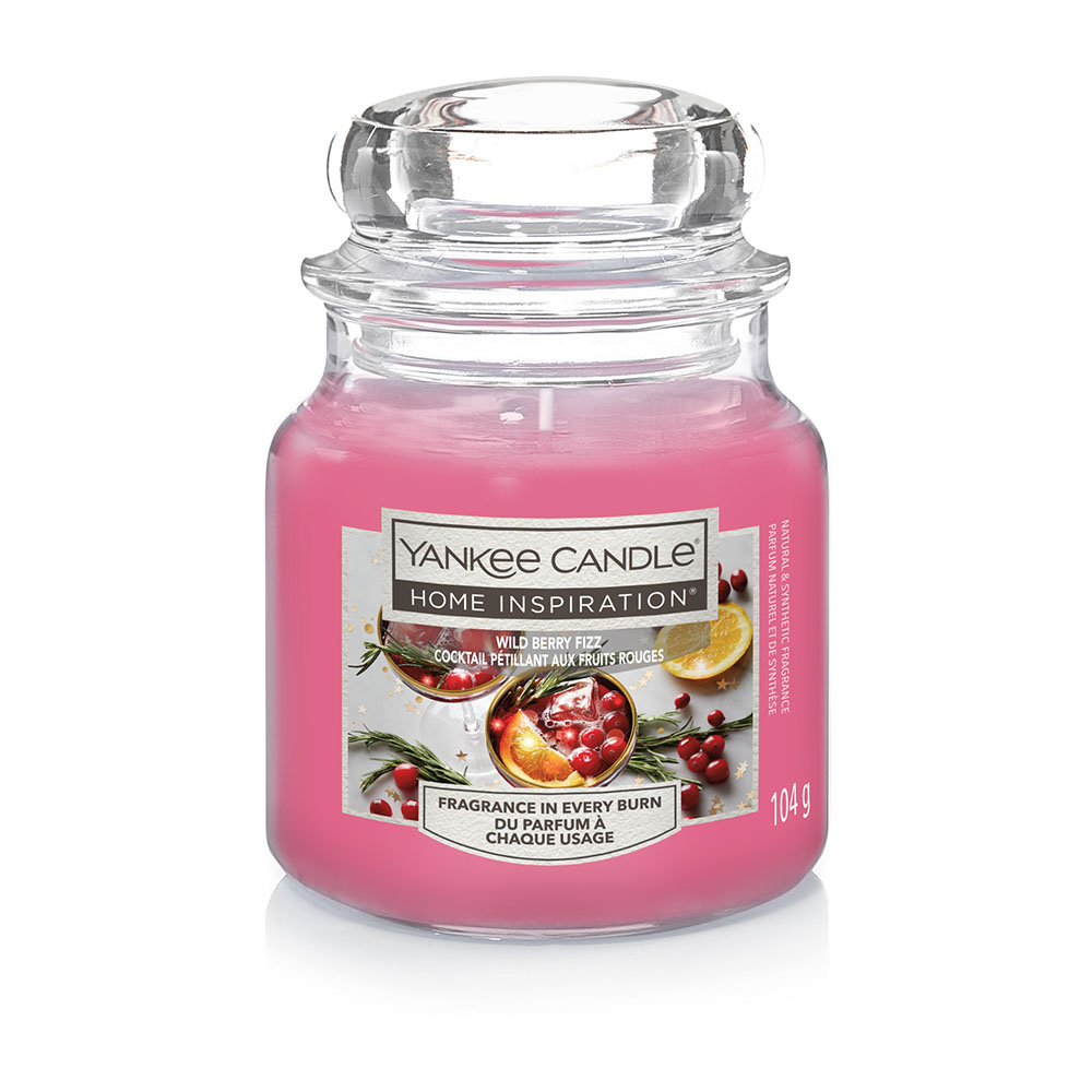 Yankee Wild Berry Fizz Small Scented Candle Jar Image 1
