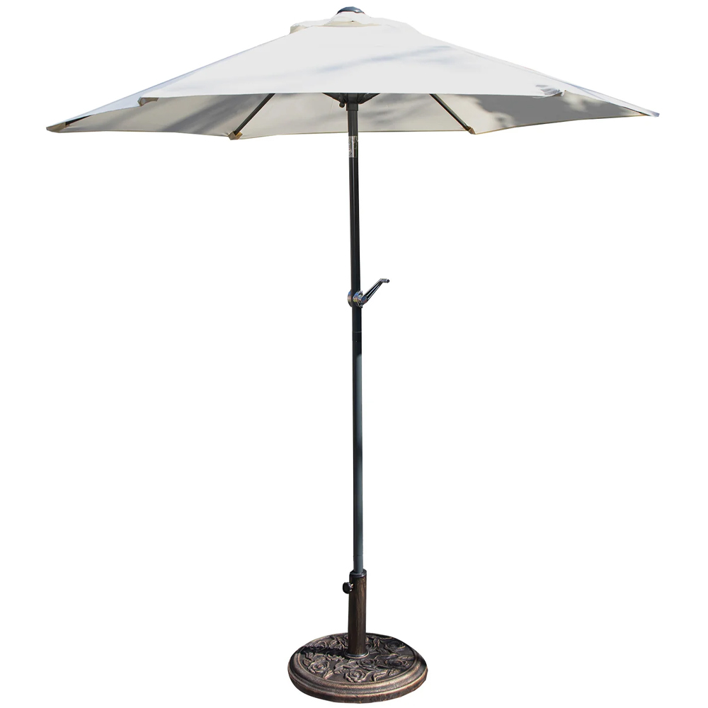 Samuel Alexander Cream Aluminium Crank and Tilt Parasol 2m Image