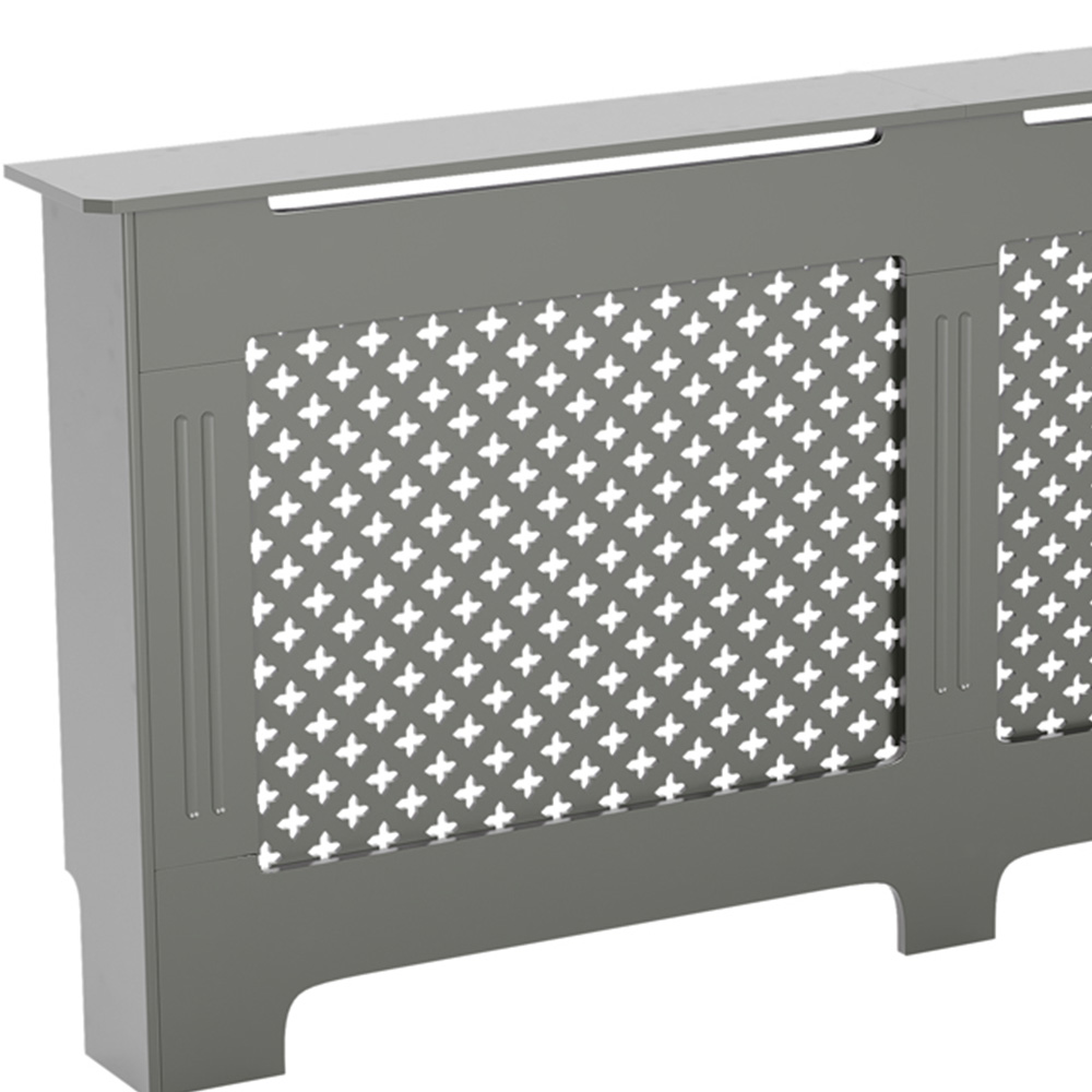 Vida Designs Oxford Olive Grey Radiator Cover XL Image 3
