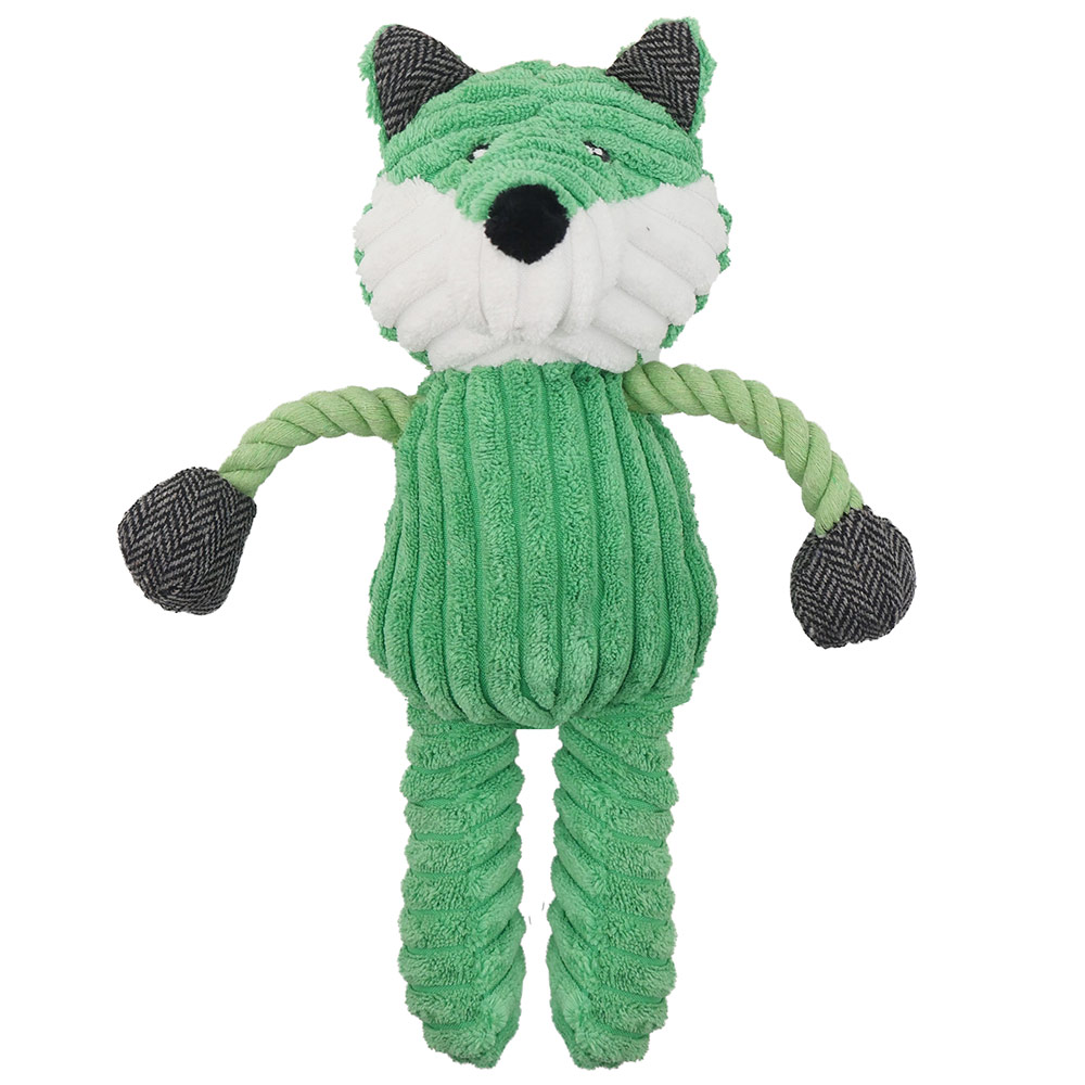 Single Wilko Corduroy Dog Toy in Assorted styles Image 3