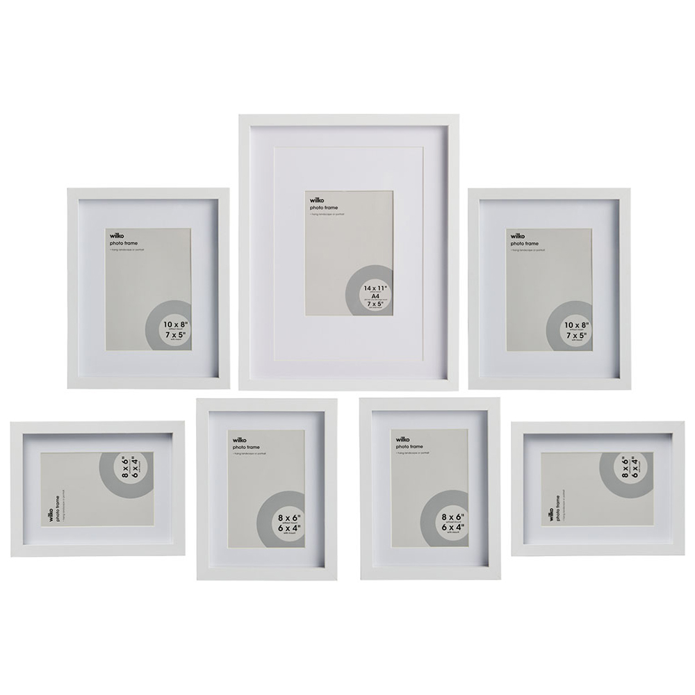Wilko White Gallery Wall Frame 7 Pack Wilko