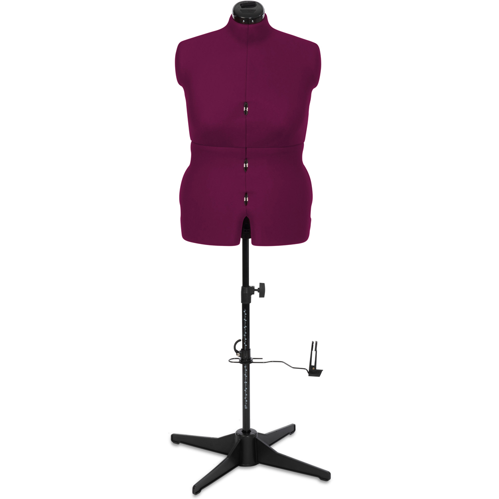 Sewing Online 023818-WINE Wine Adjustable 8-Part Dressmakers Dummy with Hem Marker Large Image 2
