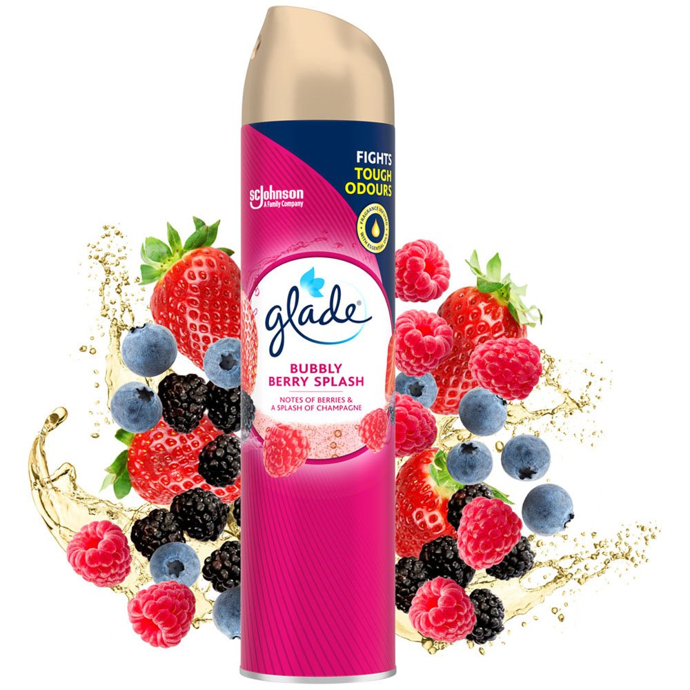 Glade Aerosol Bubbly Berry Splash Freshener 300ml   Image 2