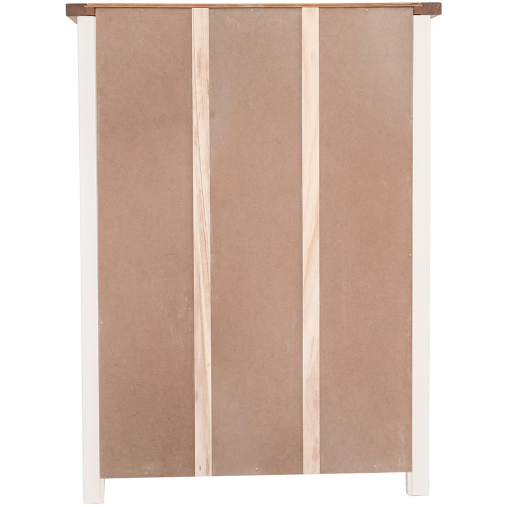 Cosenza 4 Shelf Off White Wide Bookcase Image 5