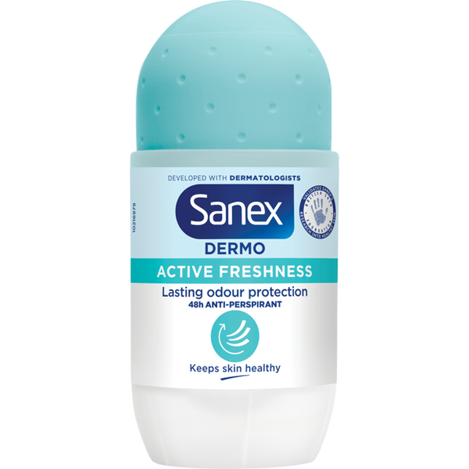 Sanex Dermo Active Freshness Roll-On Antiperspirant 50ml - Blue Image