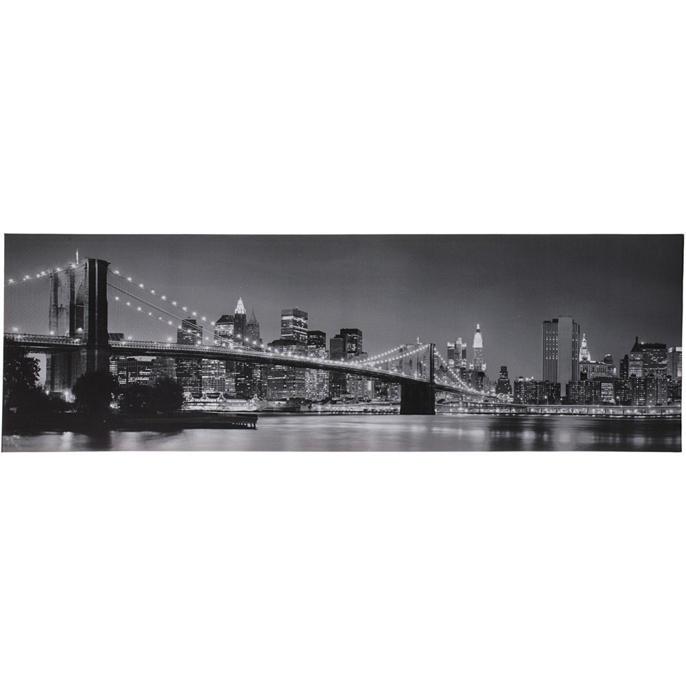 Battery Operated New York City at Night LED Canvas Image
