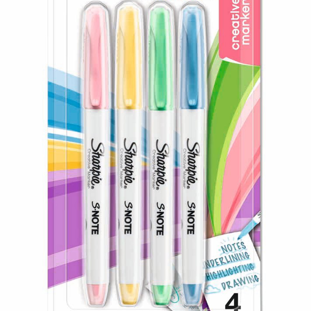 Sharpie S-Note Assorted Blister 4 pack Image 2
