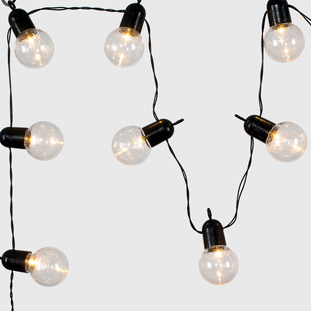 ValueLights 20 Bulb Black Festoon LED String Light Image 5