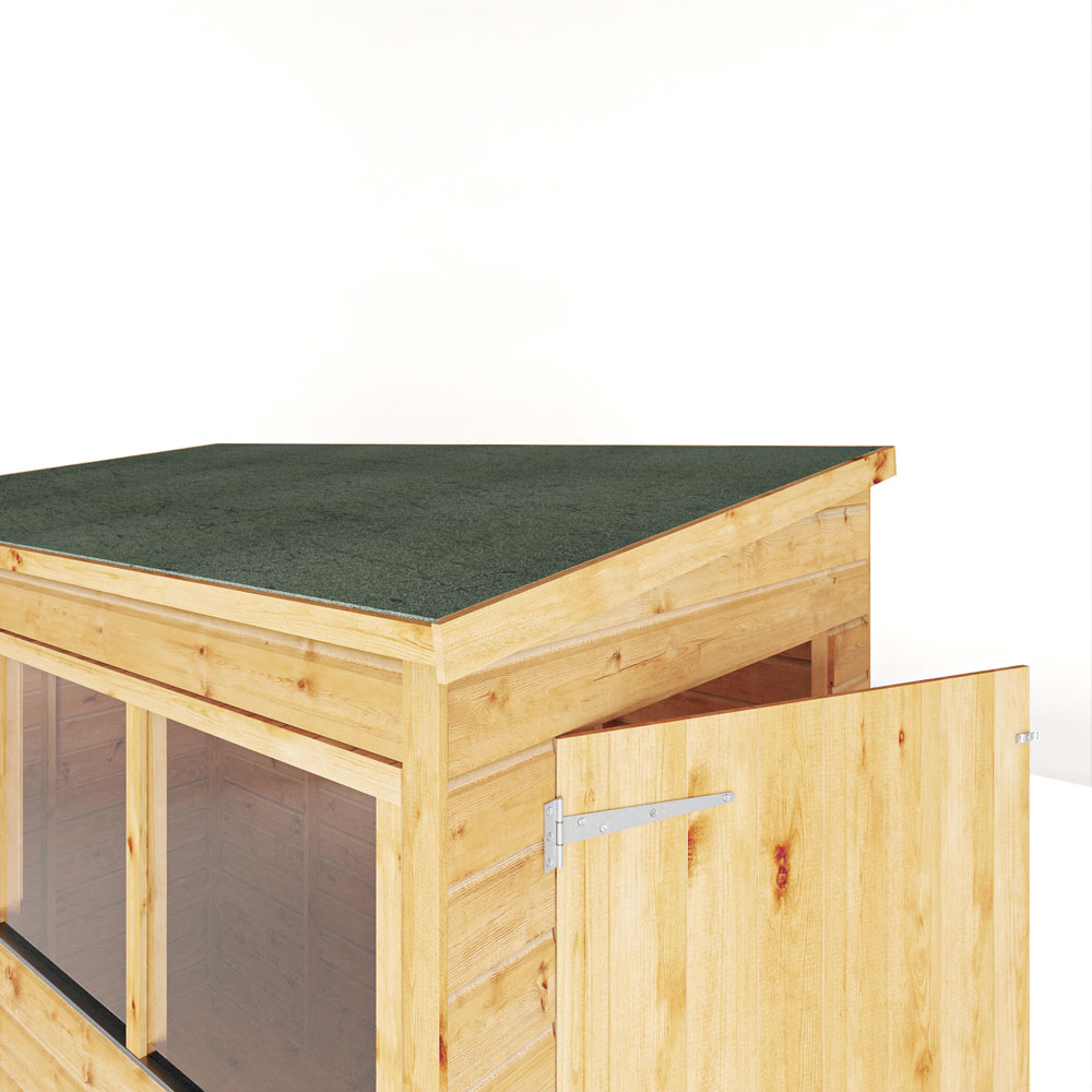 Mercia Woodsman 8 x 4ft Shiplap Glass Pent Shed Image 7