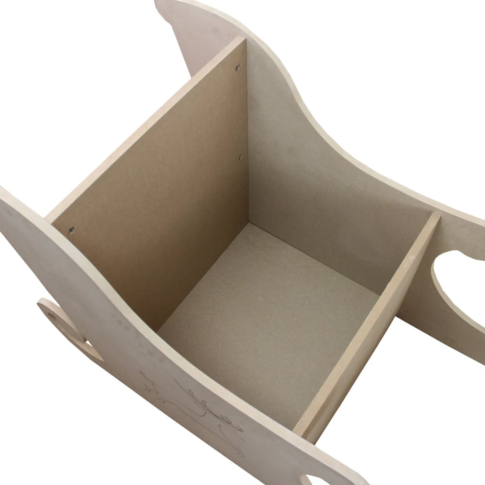 MonsterShop MDF Santa Sleigh Christmas Decoration Image 4