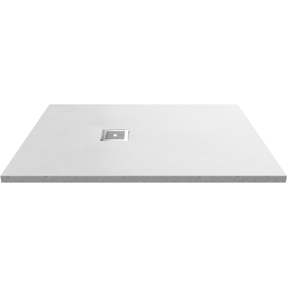 nuie Slate White Rectangular Shower Tray 1200 x 900mm Image 1
