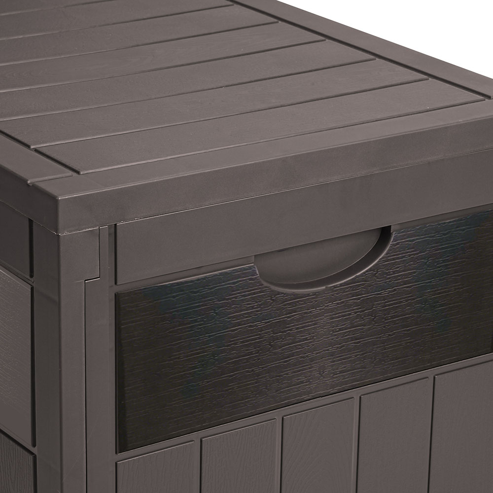 Living and Home Polypropylene Garden Storage Box with Combination Padlock 126L Image 6