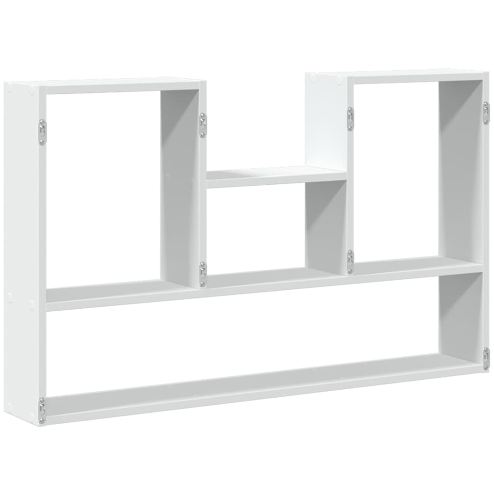 vidaXL 4 Open Shelf White Wall Shelf Image 5