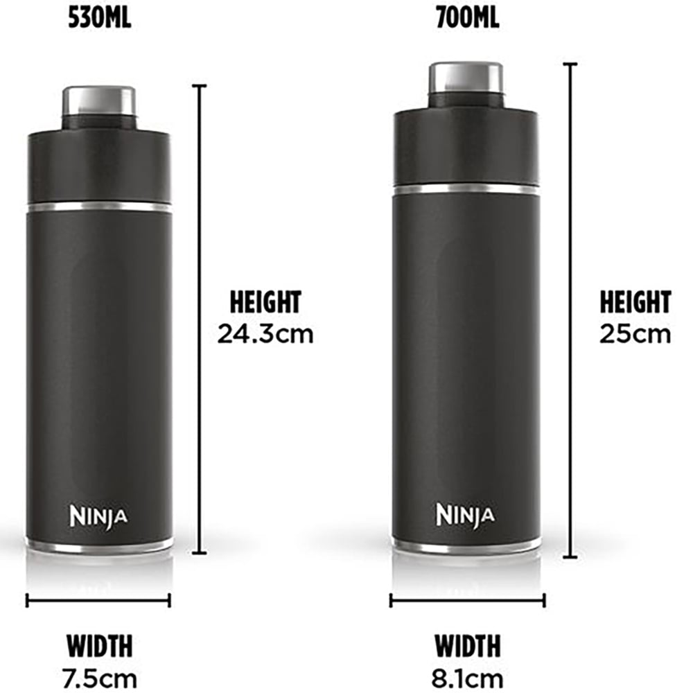 Ninja Thirsti Black Travel Bottle 700ml Image 9