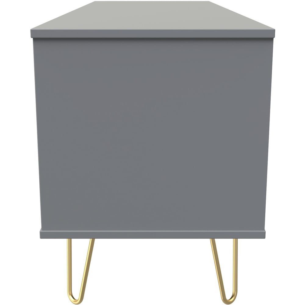 Crowndale 4 Drawer Dusk Grey Chest of Drawers Ready Assembled Image 4