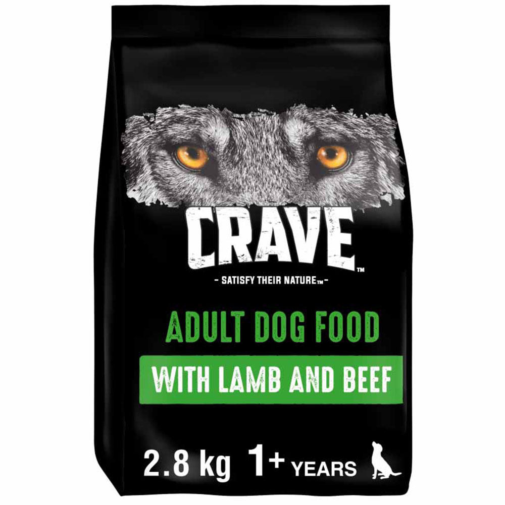 Crave Lamb and Beef Dry Dog Food 2.8kg Image 1