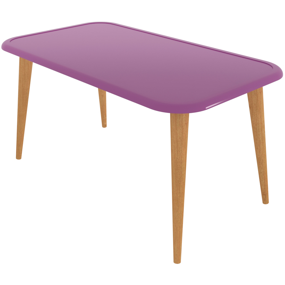 Decorotika Bohemia Murdum Coffee Table with Solid Wood Legs Image 2