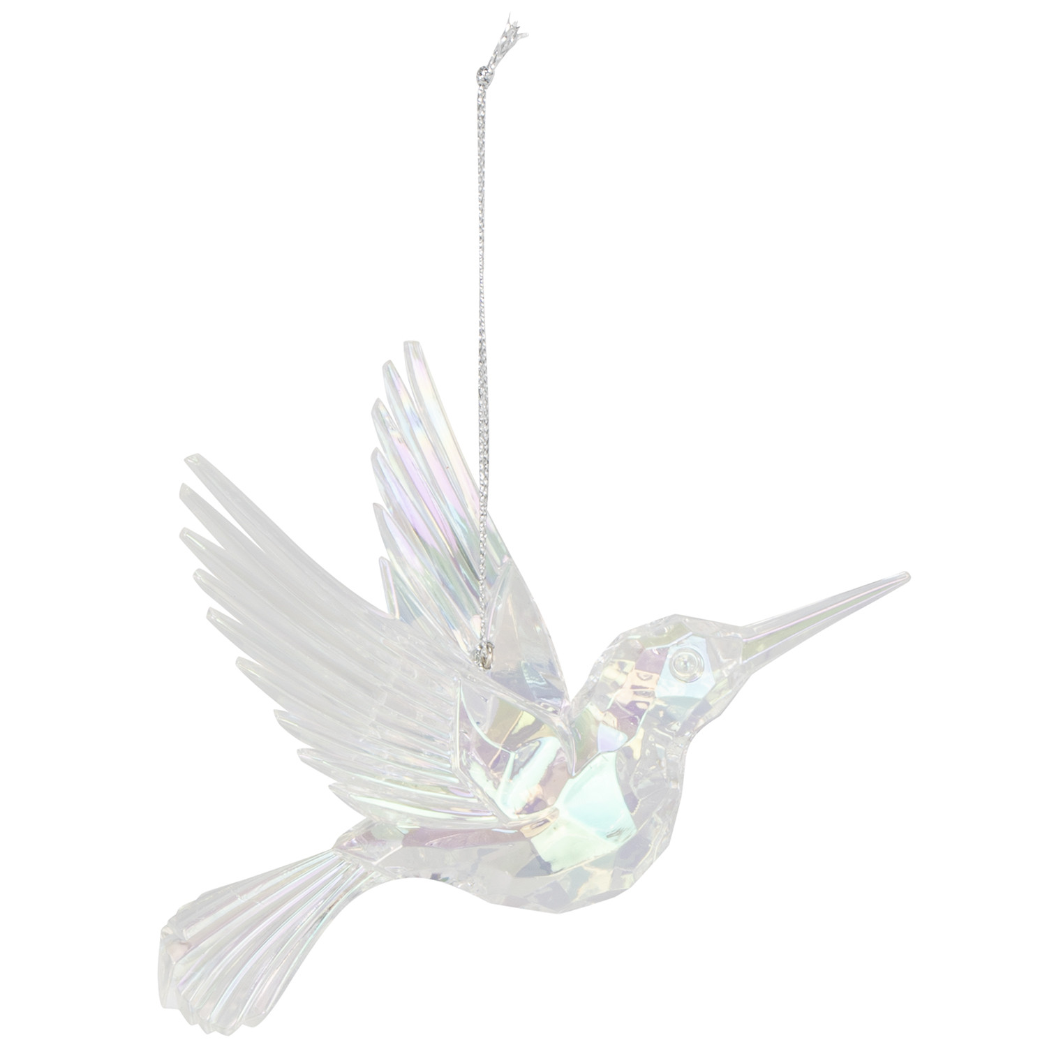 Hanging Clear Lustre Humming Bird - Clear Image
