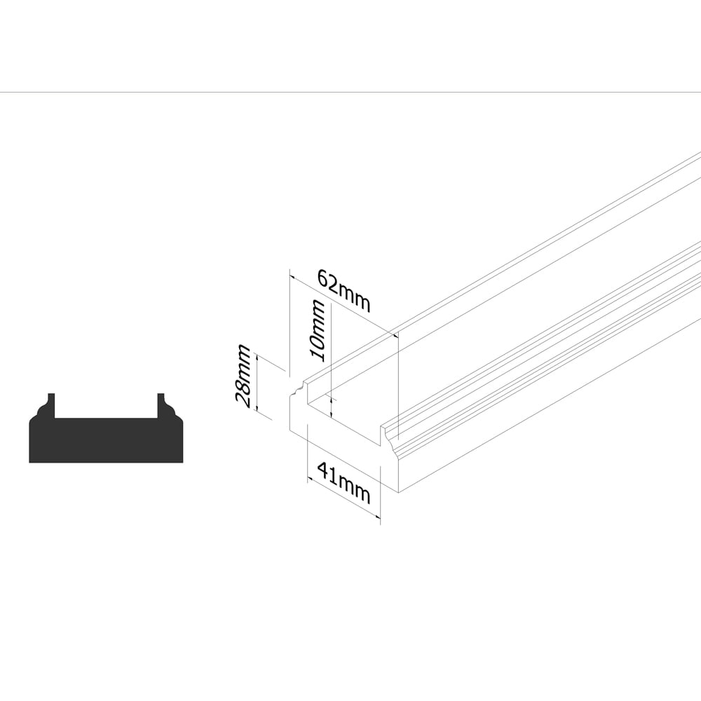 Richard Burbidge Paint Ready HDR Stair Handrail and Base Rail Set 4.2m x 41mm Image 7