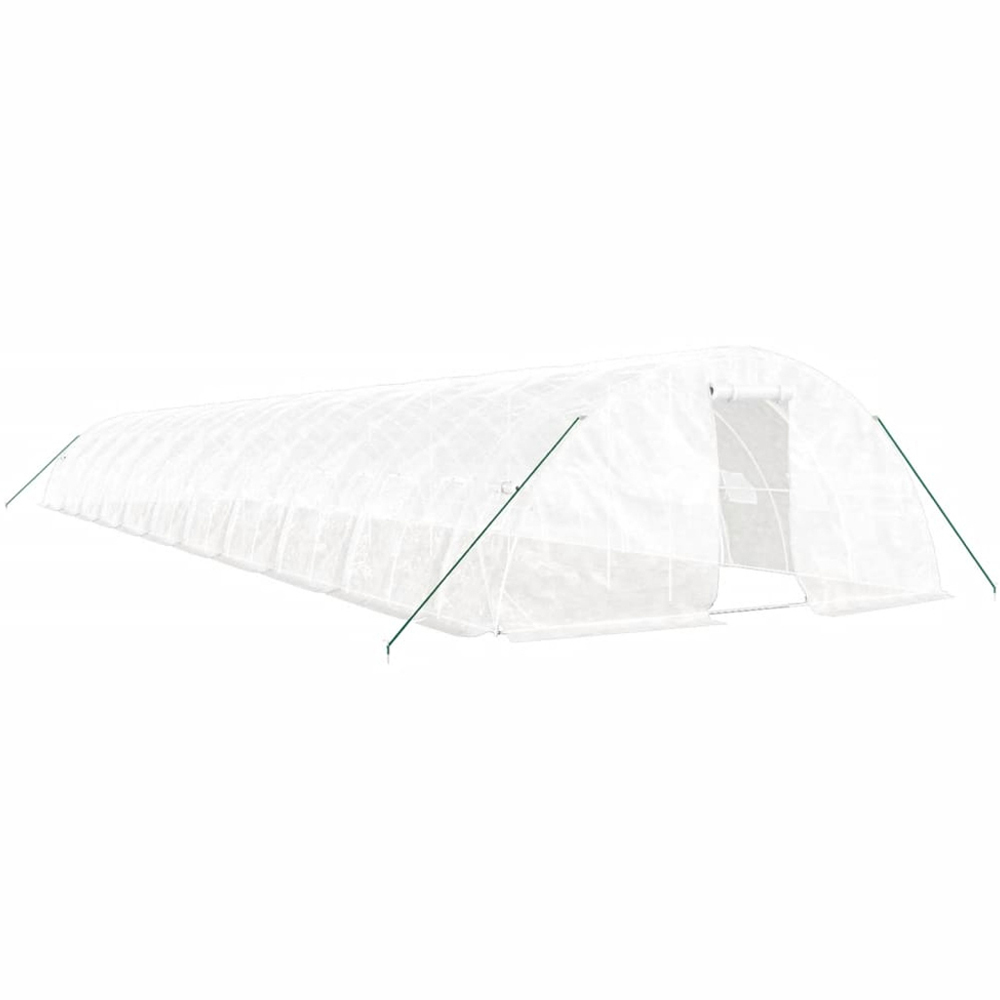 vidaXL White 16.4 x 72ft Greenhouse Image 1