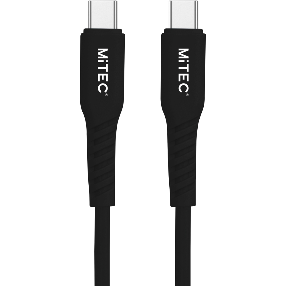 MiTEC MiPOWER Black USB-C to USB-C Cable 2m Image 1