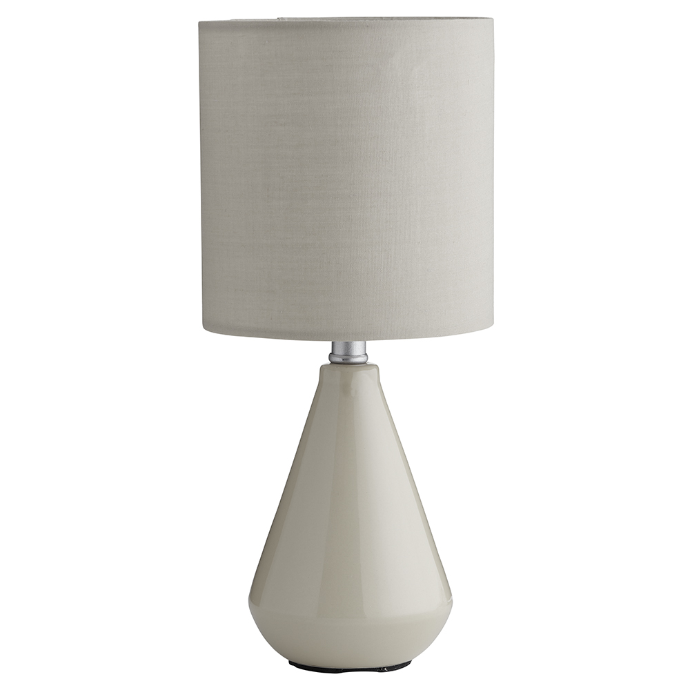 Wilko Grey Ceramic Table Lamp Wilko