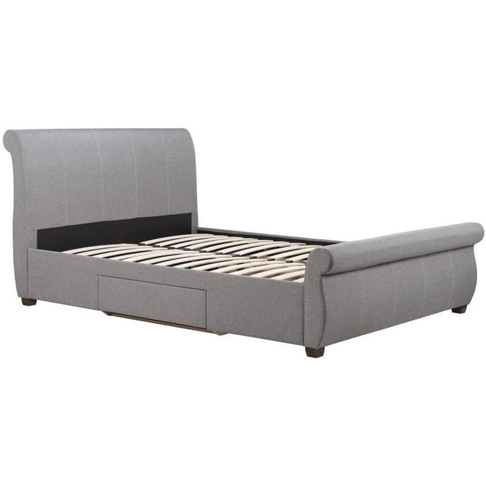 Lancaster King Size Grey Bed Image 2